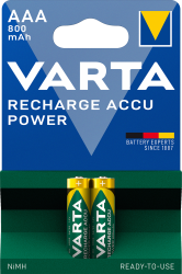 VARTA Micro AAA Batterie Power Akku 2 Stück