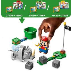 LEGO® Super Mario Rambi das Rhino Erweiterungsset 106 Teile 71420