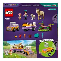 LEGO® Friends Pferde- und Pony-Anhänger 105 Teile 42634