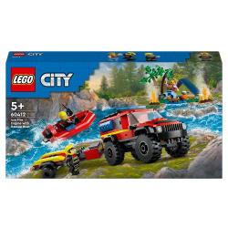 LEGO® City Feuerwehrgeländewagen mit Rettungsboot 301 Teile 60412