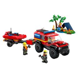 LEGO® City Feuerwehrgeländewagen mit Rettungsboot 301 Teile 60412