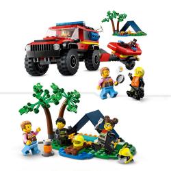 LEGO® City Feuerwehrgeländewagen mit Rettungsboot 301 Teile 60412