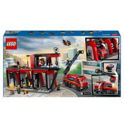 LEGO® City Feuerwehrstation mit Drehleiterfahrzeug 843 Teile 60414