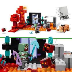 LEGO® MINECRAFT Hinterhalt am Netherportal 352 Teile 21255