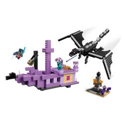 LEGO® Minecraft Der Enderdrache und das Endschiff 657 Teile 21264