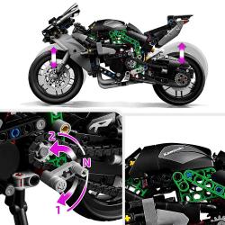 LEGO® TECHNIC Kawasaki Ninja H2R Motorrad 643 Teile 42170