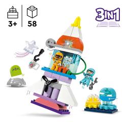 LEGO® DUPLO 3-in-1-Spaceshuttle für viele Abenteuer 58 Teile 10422