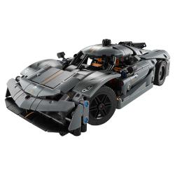 LEGO® TECHNIC Koenigsegg Jesko Absolut Supersportwagen in Grau 801 Teile 42173