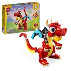 LEGO® CREATOR 3 in 1 Roter Drache 149 Teile 31145