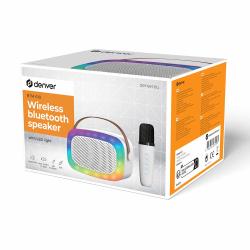 DENVER Karaokebox BTM-610 mit LED-Licht weiß