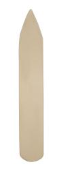 Beige, spitz zulaufender Gegenstand. Sieht aus wie ein Modellierwerkzeug.