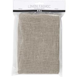 zwei gefaltete, beige Leinenstoffe. Grobe Textur, schlicht und unifarben.