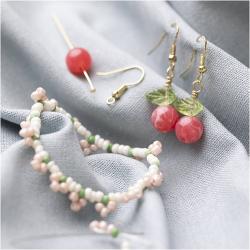 Bastel-Set Schmuck mit verschiedenen Perlen bunt