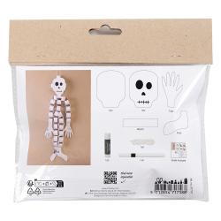 CREATIV COMPANY Mini Kreativ-Set Halloween Papierskelett 80 cm 