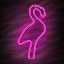 LED Licht Neon Flamingo pink