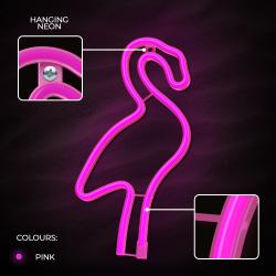 LED Licht Neon Flamingo pink