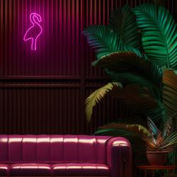 LED Licht Neon Flamingo pink