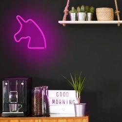 LED Licht Neon Einhorn pink