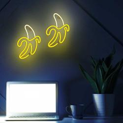 LED Licht Neon Banane gelb