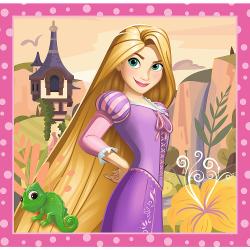 Puzzlebox mit Disney Prinzessinnen Motiven. Enthält drei Puzzles mit 20, 36 und 50 Teilen.