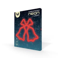 Neonlicht Glocken rot