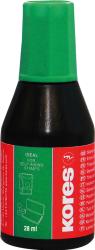 Schwarze Flasche mit grünem Deckel. Inhalt: 28 ml. Beschriftung in mehreren Sprachen. Ideal für Selbstfärbestempel.