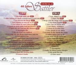 Oswald Sattler: 40 Jahre, 2 Audio-CDs - CD