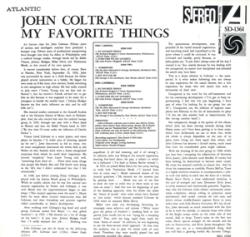 John Coltrane: My Favorite Things, 2 Schallplatte