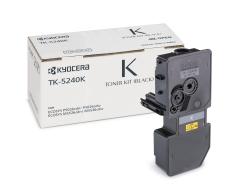 Schwarzer Toner für Drucker. Verpackung mit der Aufschrift TK-524K.