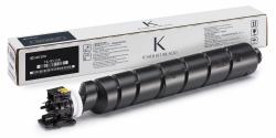 Schwarzer Toner-Kit für Drucker in zylindrischer Form. Verpackung zeigt Hinweise zur Handhabung.