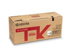 Kartonverpackung für Toner in Magenta. Aufdruck mit Produktbezeichnung und Logo.