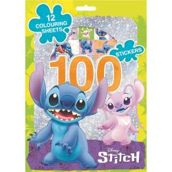 Mal-/Sticker-Set Disney Stitch 12 Malvorlagen 100 Sticker bunt