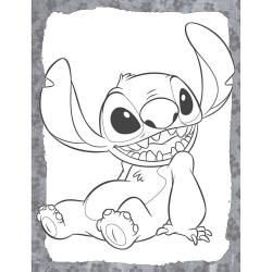 Mal-/Sticker-Set Disney Stitch 12 Malvorlagen 100 Sticker bunt