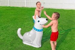 BESTWAY Wassersprinkler Happy Husky 112 x 44 x 100 cm weiß/grau