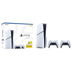 SONY PlayStation®5 (Modellgruppe - Slim) inklusive 2 DualSense™ Controller weiß