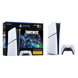 SONY Konsole PlayStation®5 (Modellgruppe - Slim) Digital Edition Fortnite Cobalt Star Bundle (DLC) weiß