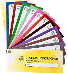 Bestimmungsfächer Zum Sätze bestimmen bunt