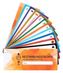 Bestimmungsfächer Zum Wortarten bestimmen bunt