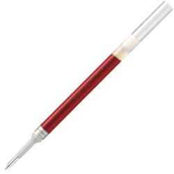 Roter Gelstift mit silberner Spitze. Der Körper ist schmal und glatt.