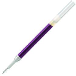 lila Gelstift mit silberner Kappe. Der Schaft ist metallisch und glänzend. Die Spitze ist fein.
