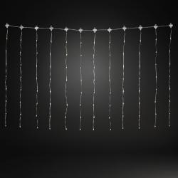 LED Lichtervorhang mit 96 bernsteinfarbenen Dioden