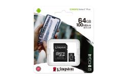 KINGSTON microSD Karte inkl. Adapter, 64GB 