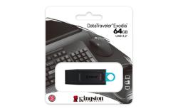 KINGSTON DataTraveler Exodia DTX/64GB USB-Stick 3.2 Gen 1 mit Schutzkappe und Schlüsselring