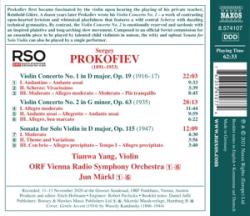 Sergei Prokofjew: Violin Concertos Nos. 1 and 2, 1 Audio-CD - CD