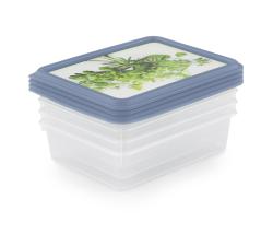 Gefrierdosen-Set Kräuter 4 x 200 ml