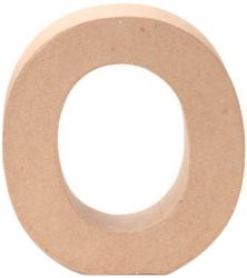 Hollowes, beige Buchstaben-O aus einem leichten Material. Keine weiteren Verzierungen.