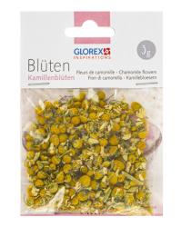 Getrocknete Blumenmischung mit weißen und gelben Blüten. Sie sind gleichmäßig verteilt.