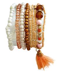 GLOREX Armband-Set sand