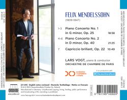 Felix Mendelssohn: Klavierkonzert & Capriccio Brillant, 1 Audio-CD - CD