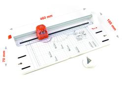 PEACH Kreativ-Rollenschneider 5 in 1 4 Schnittarten inkl Eckenrunder bis Format A3 weiß